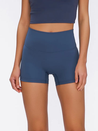 Millennia High Waist Active Shorts Dark Blue