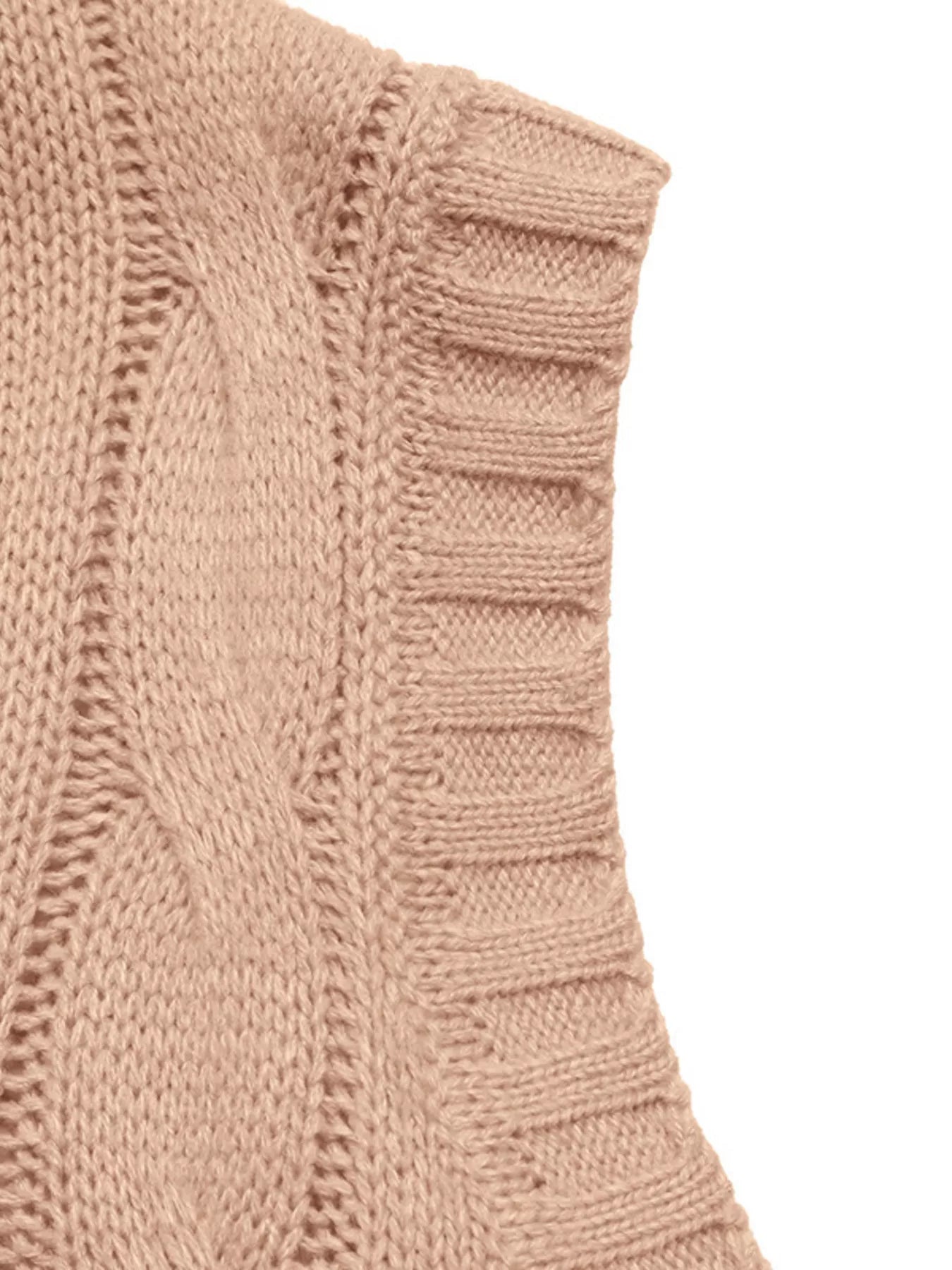 Cable Knit Sweater Vest