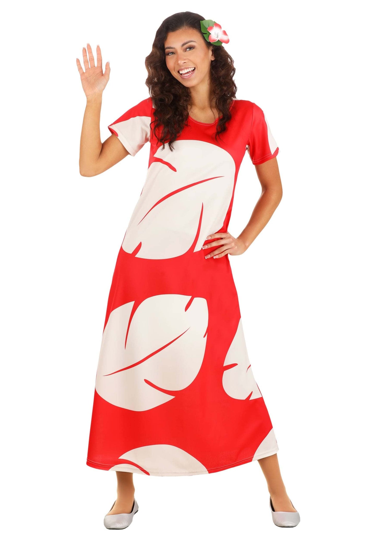 Lilo and Stitch Costume - Women's Deluxe Disney Lilo Dress with Hair Clip X-Large