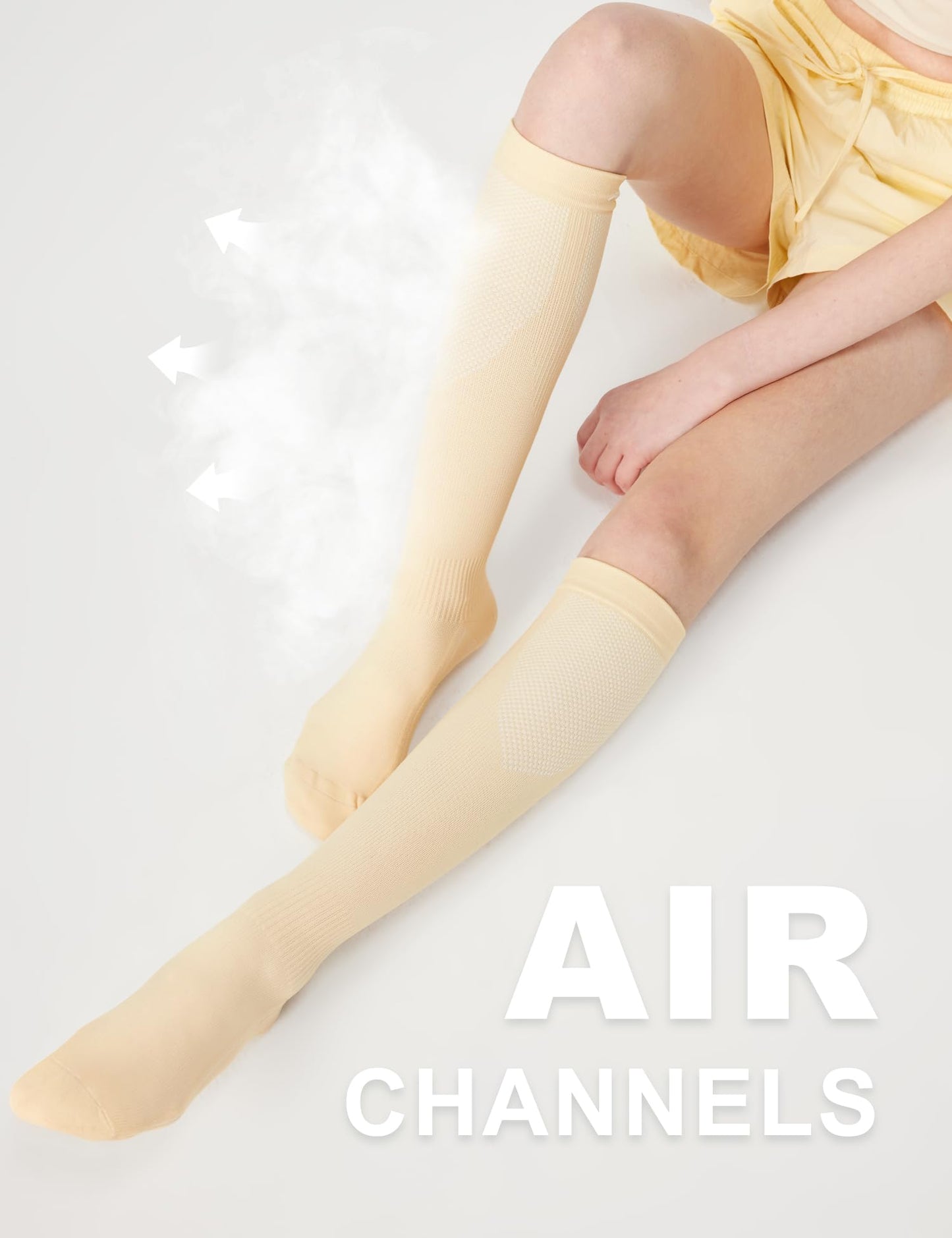 Compression Socks 20-30mmHg 3 Pairs Women Men Circulation Support