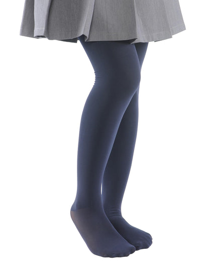 Girls Winter Fleece Lined Tights - Warm Thick Dance Tights for Kids