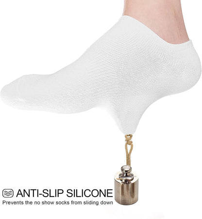 Women No Show Socks - Non Slip Low Cut Invisible Socks 4/8 Pairs
