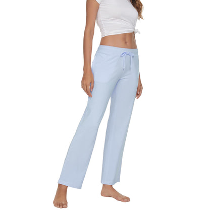 Women's Cotton Pajama Pants - Soft Comfortable Lounge Sleep Bottoms