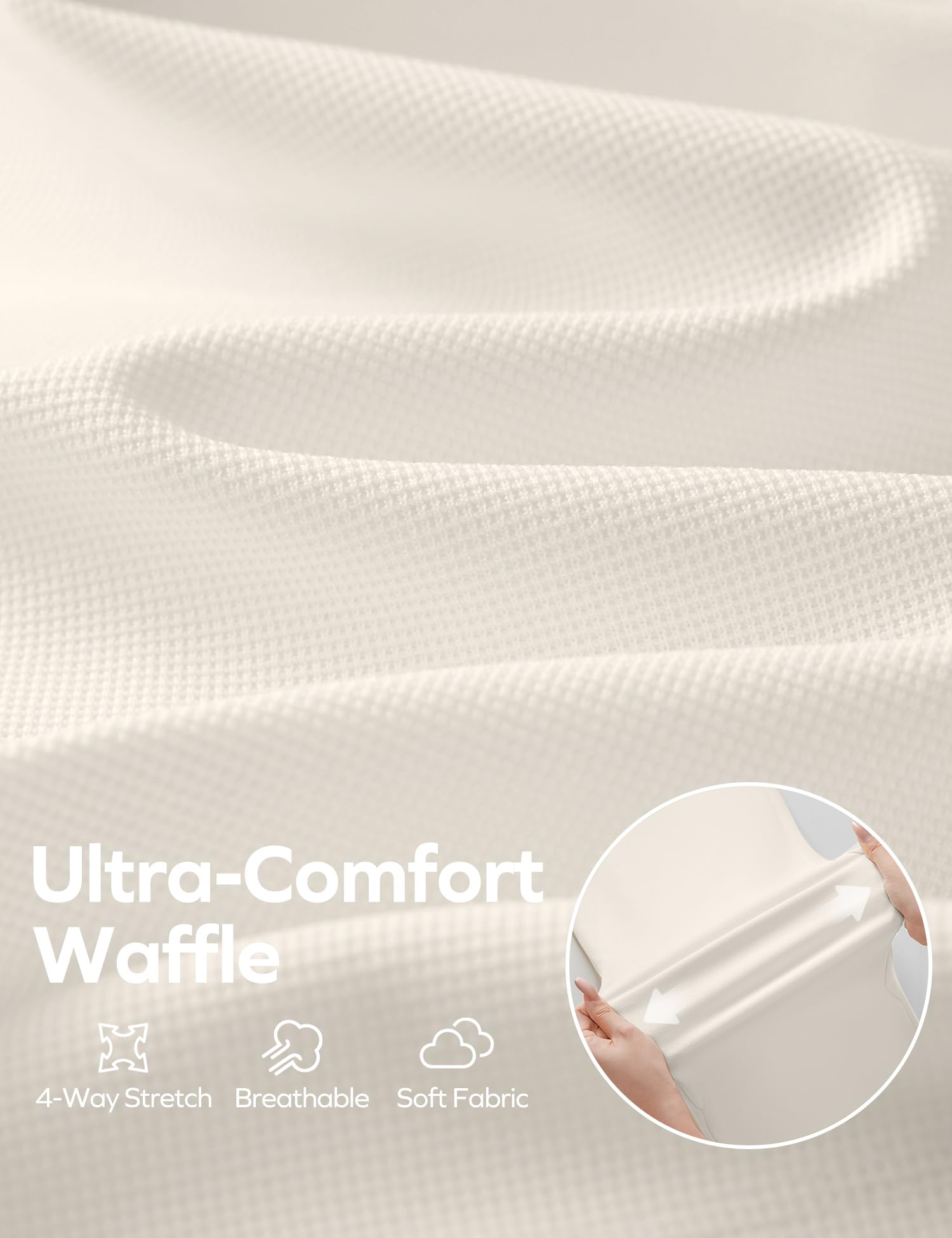 Women's Wide Leg Work Pants - Stretchy Pull-On Business Casual Trousers with Pockets