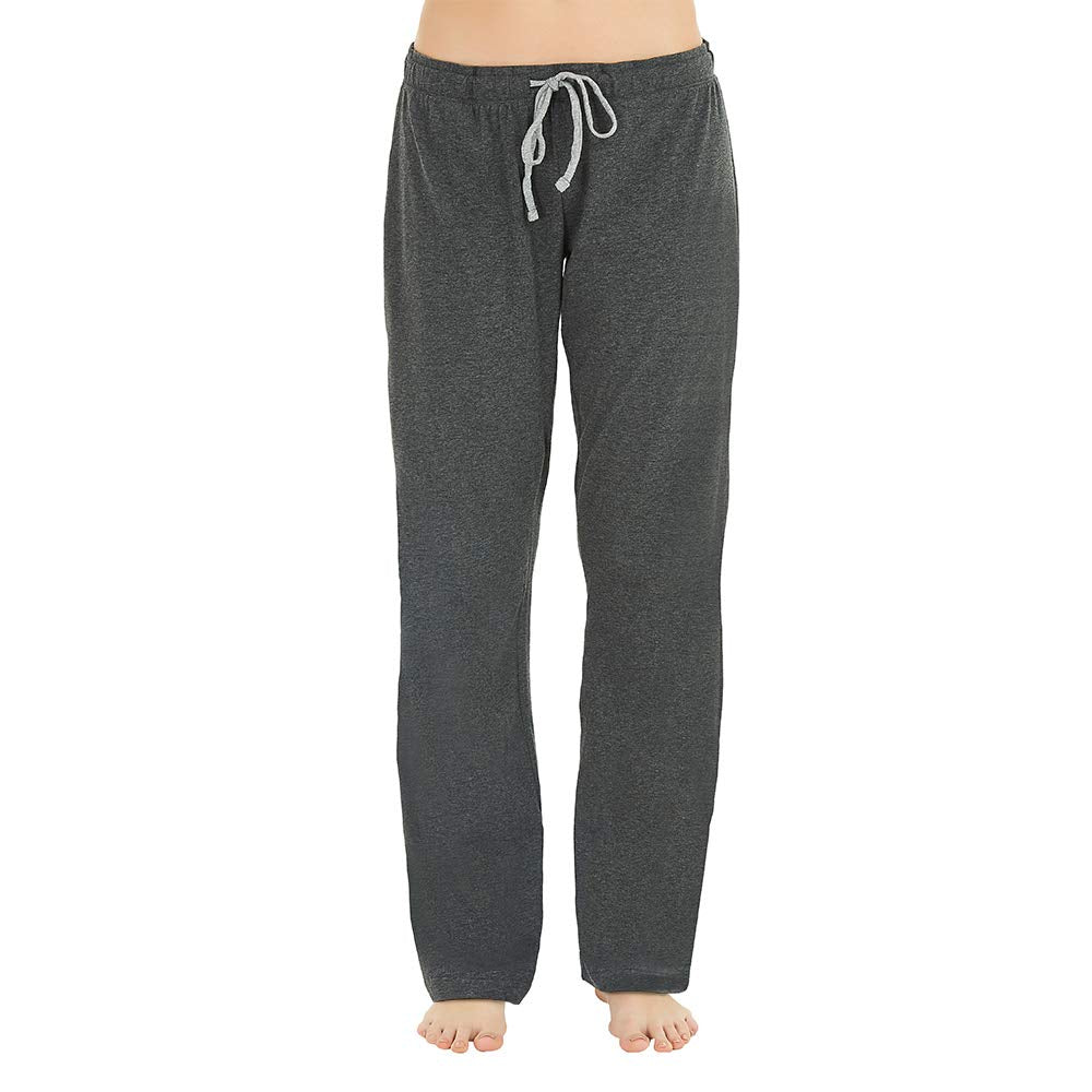 Women's Cotton Pajama Pants - Soft Comfortable Lounge Sleep Bottoms