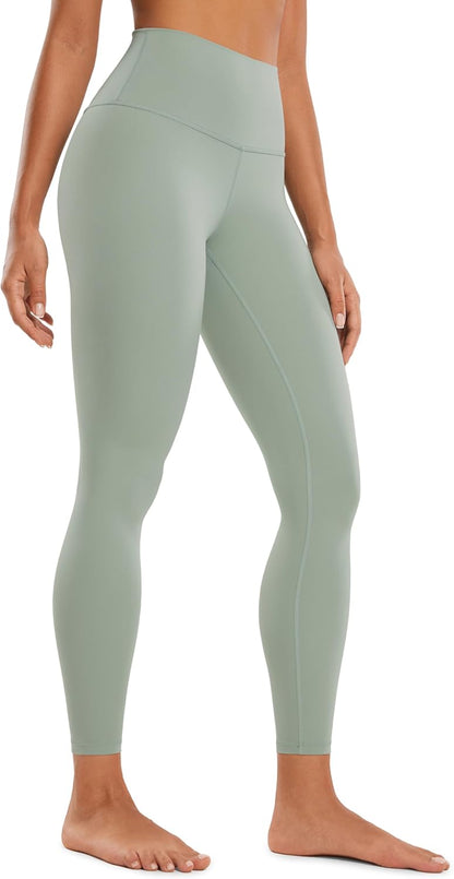Women's Butterluxe High Waisted Yoga Leggings 25" - Ultra Soft Workout Pants Green Palm Court