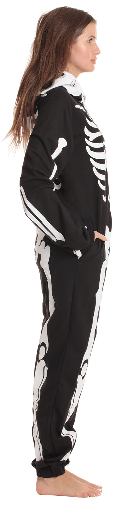 Adult Onesie Pajamas Costume - Cozy Fleece Jumpsuit for Women Men