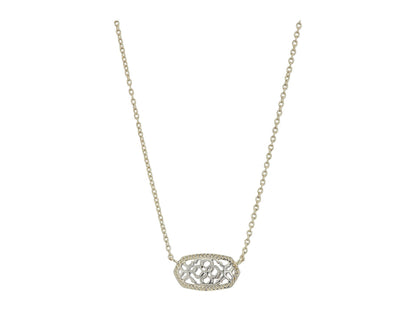 Kendra Scott Elisa Pendant Necklace - 14k Gold Plated Delicate Fashion Jewelry for Women