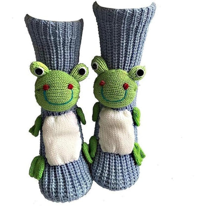 Cute Animal Socks for Women - Plush Long Stocking Socks with 3D Designs O