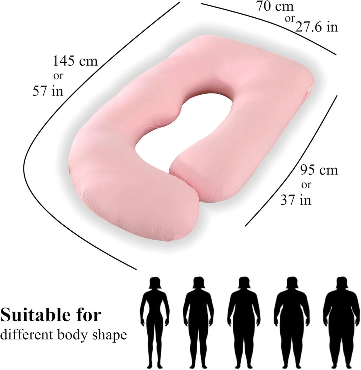 Full Body Pregnancy Pillow 57 Inch Maternity Support Pillow