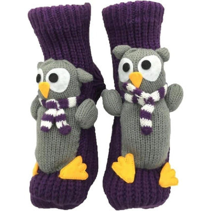 Cute Animal Socks for Women - Plush Long Stocking Socks with 3D Designs J