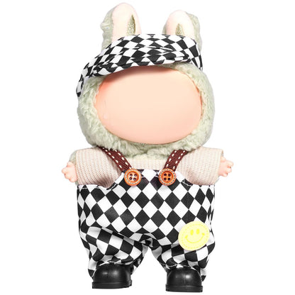 3 Piece Doll Clothes Set for 17cm Dolls - Handmade Crochet Outfit with Hat