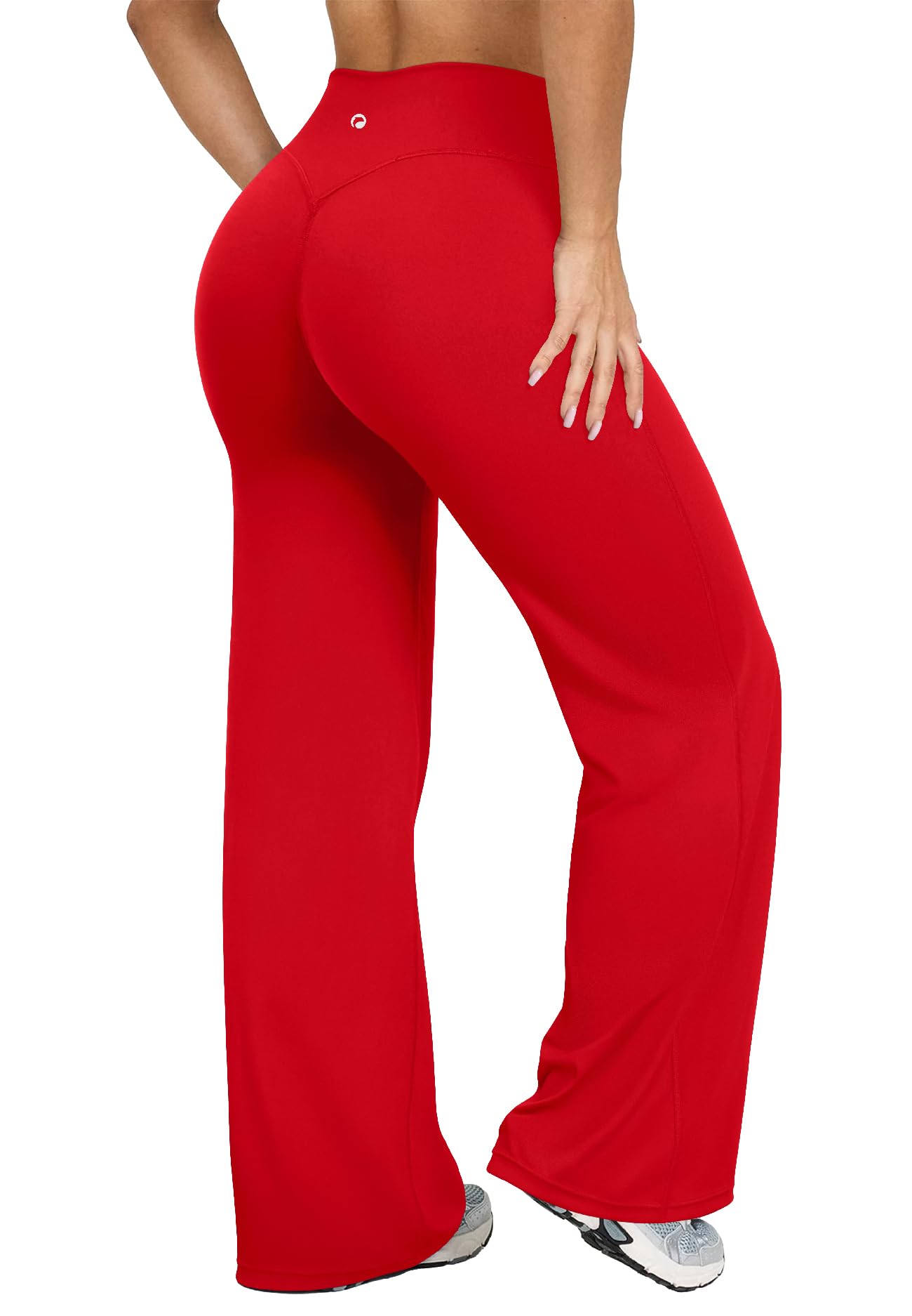 Women's High Waist Yoga Pants - Soft Stretch Straight Leg Bottoms