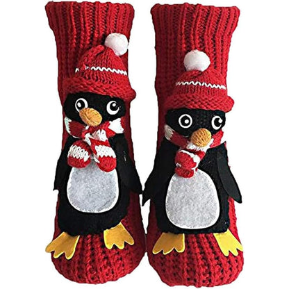 Cute Animal Socks for Women - Plush Long Stocking Socks with 3D Designs N
