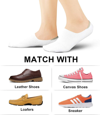 Women No Show Socks - Non Slip Low Cut Invisible Socks 4/8 Pairs