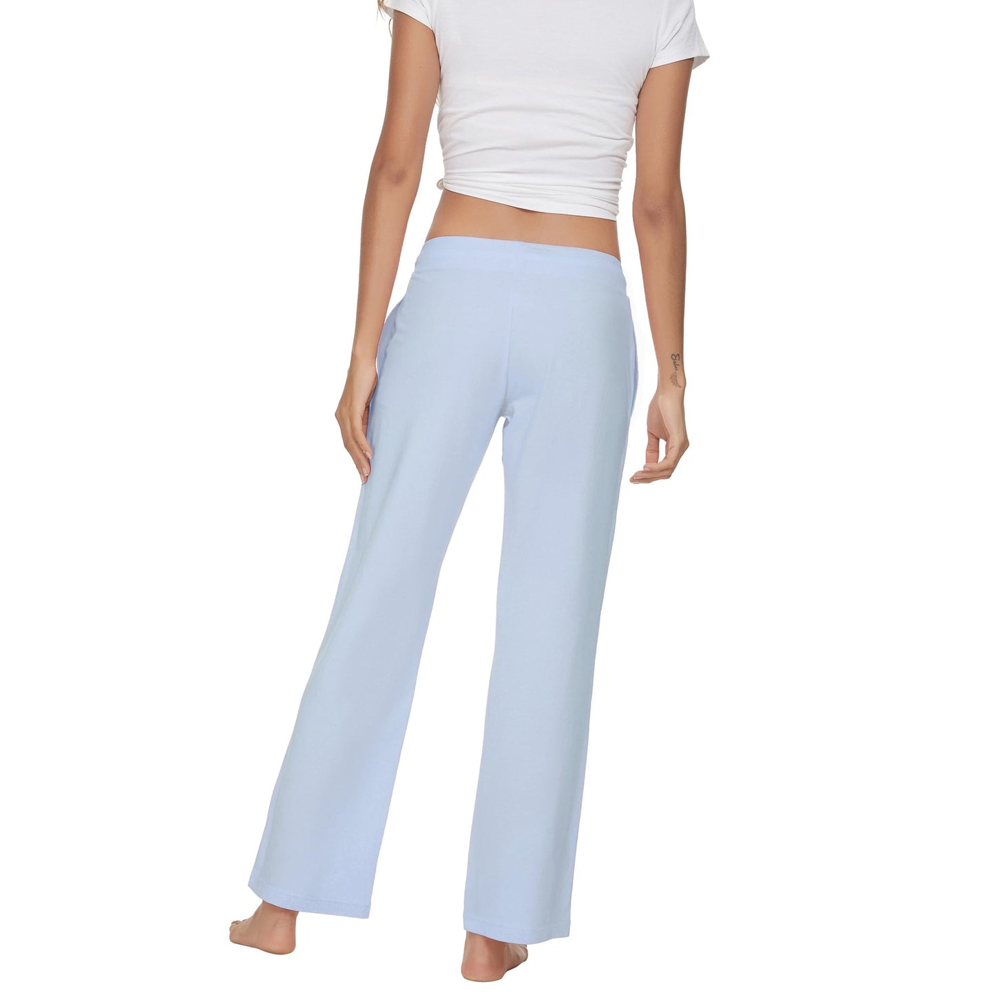 Women's Cotton Pajama Pants - Soft Comfortable Lounge Sleep Bottoms