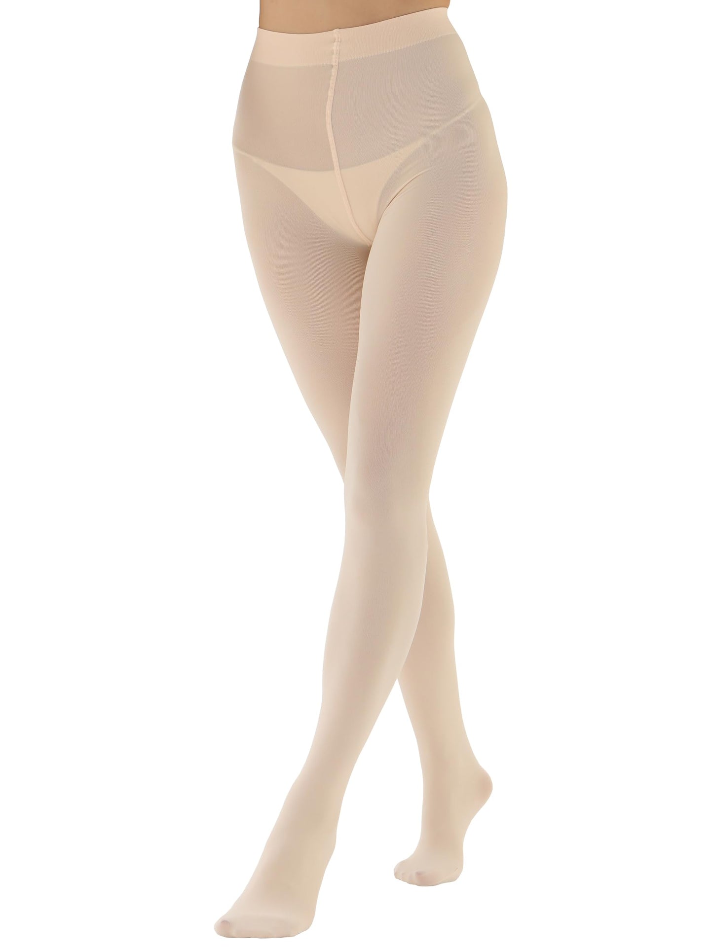 Women's 80 Den Opaque Tights - Soft Microfiber Pantyhose with 3D Stretch Technology
