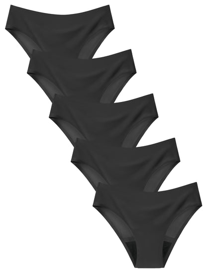 Teen Period Underwear 5-Pack - Seamless Leakproof Menstrual Panties for Girls