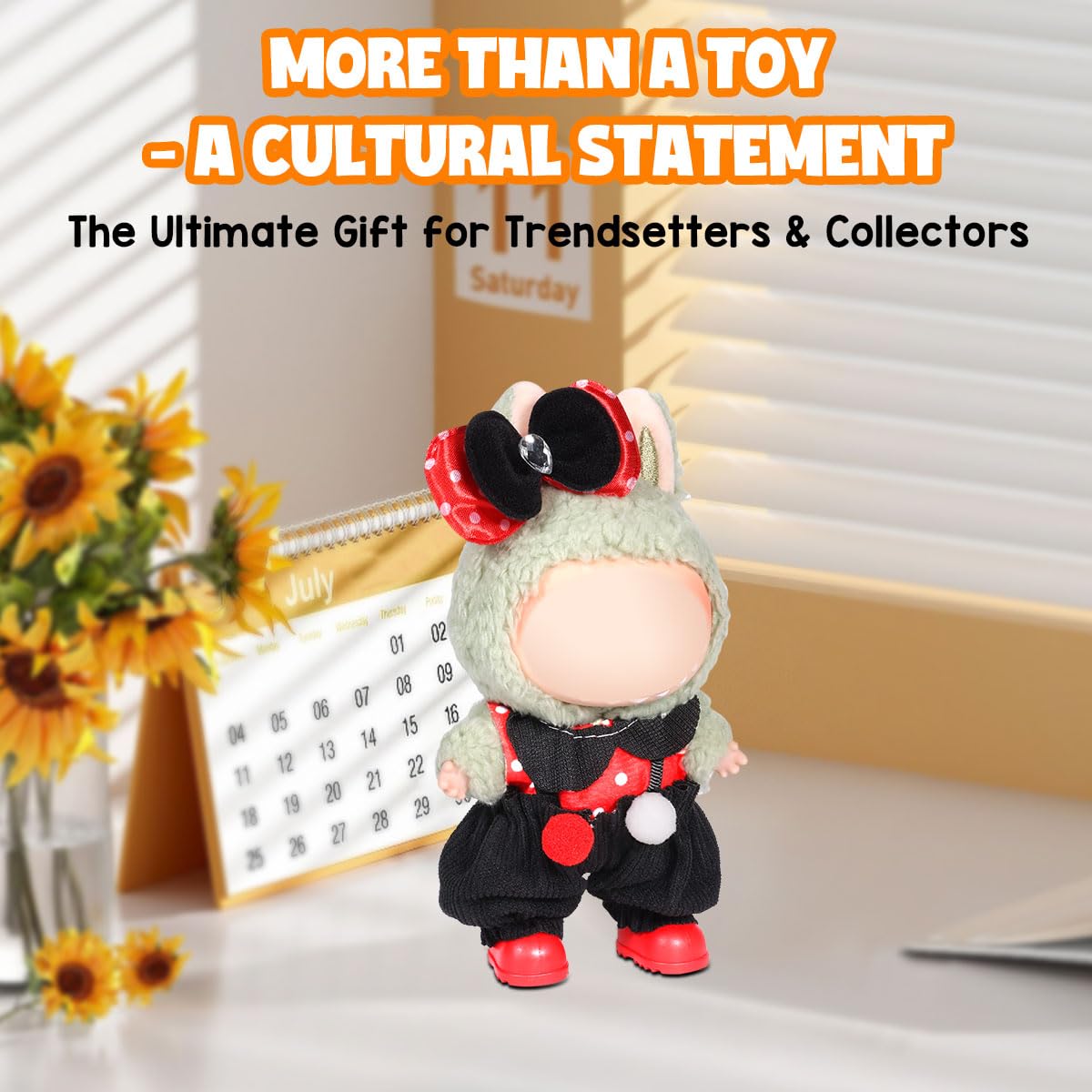 3 Piece Doll Clothes Set for 17cm Dolls - Handmade Crochet Outfit with Hat