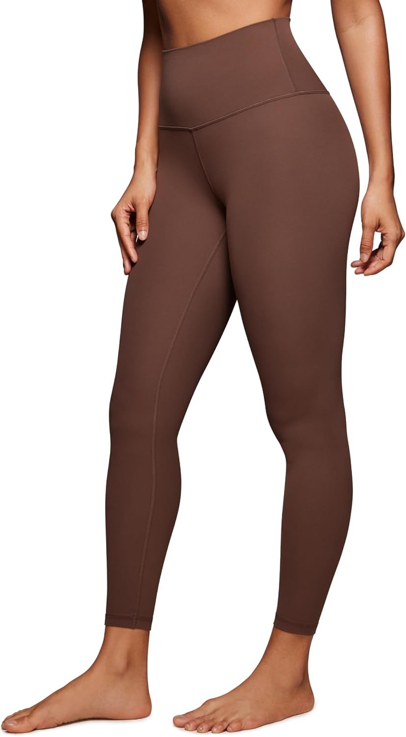 Women's Butterluxe High Waisted Yoga Leggings 25" - Ultra Soft Workout Pants X-Large Coffee Brown