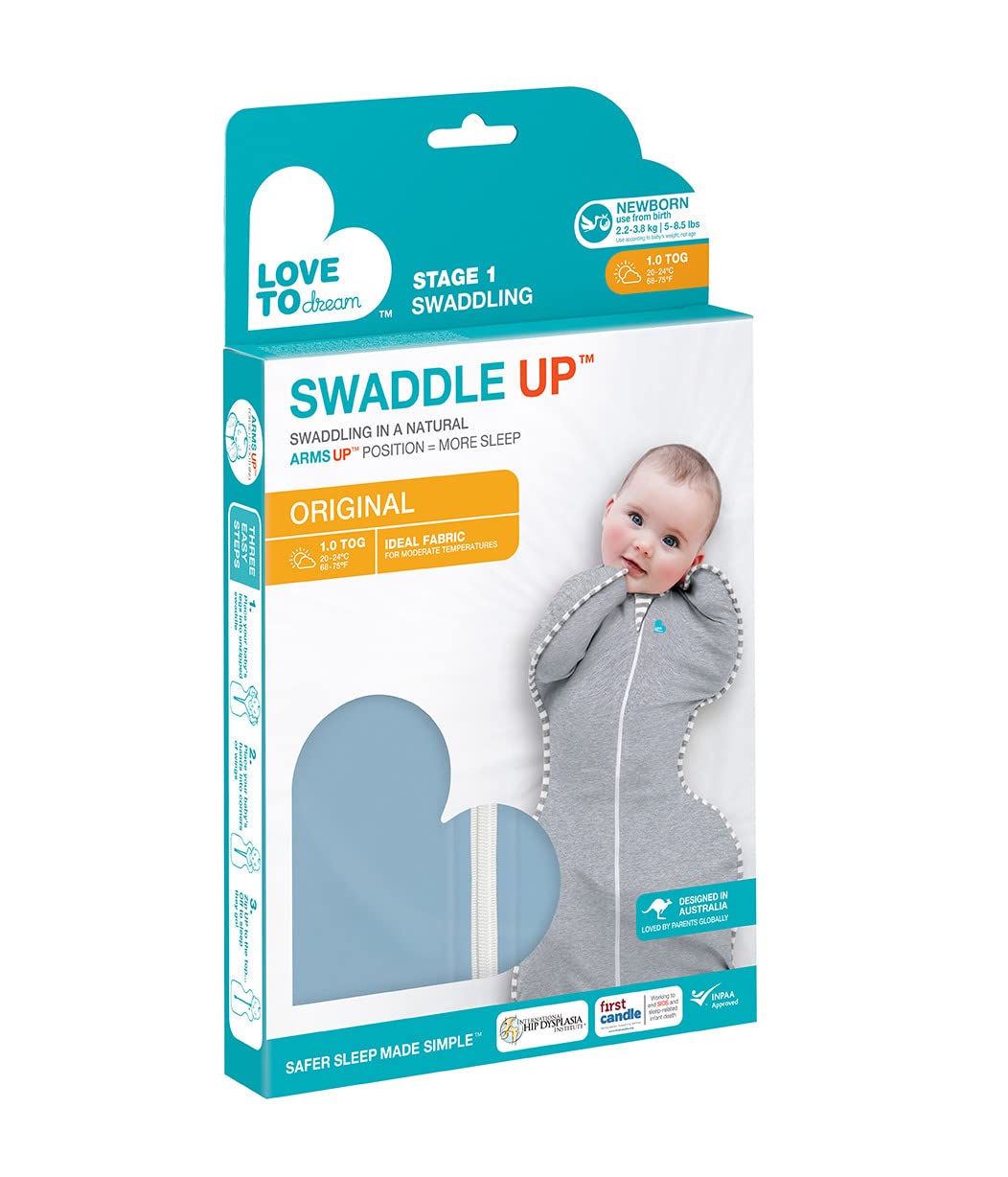 Baby Swaddle Sleep Sack Arms Up Newborn 8-13lbs Self-Soothing Swaddle