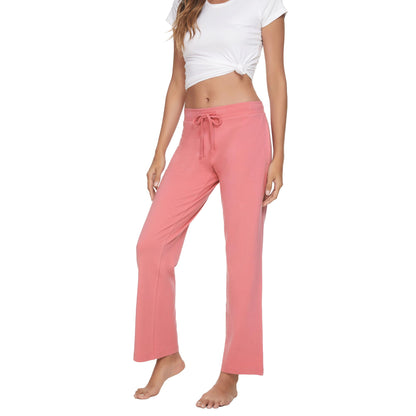 Women's Cotton Pajama Pants - Soft Comfortable Lounge Sleep Bottoms