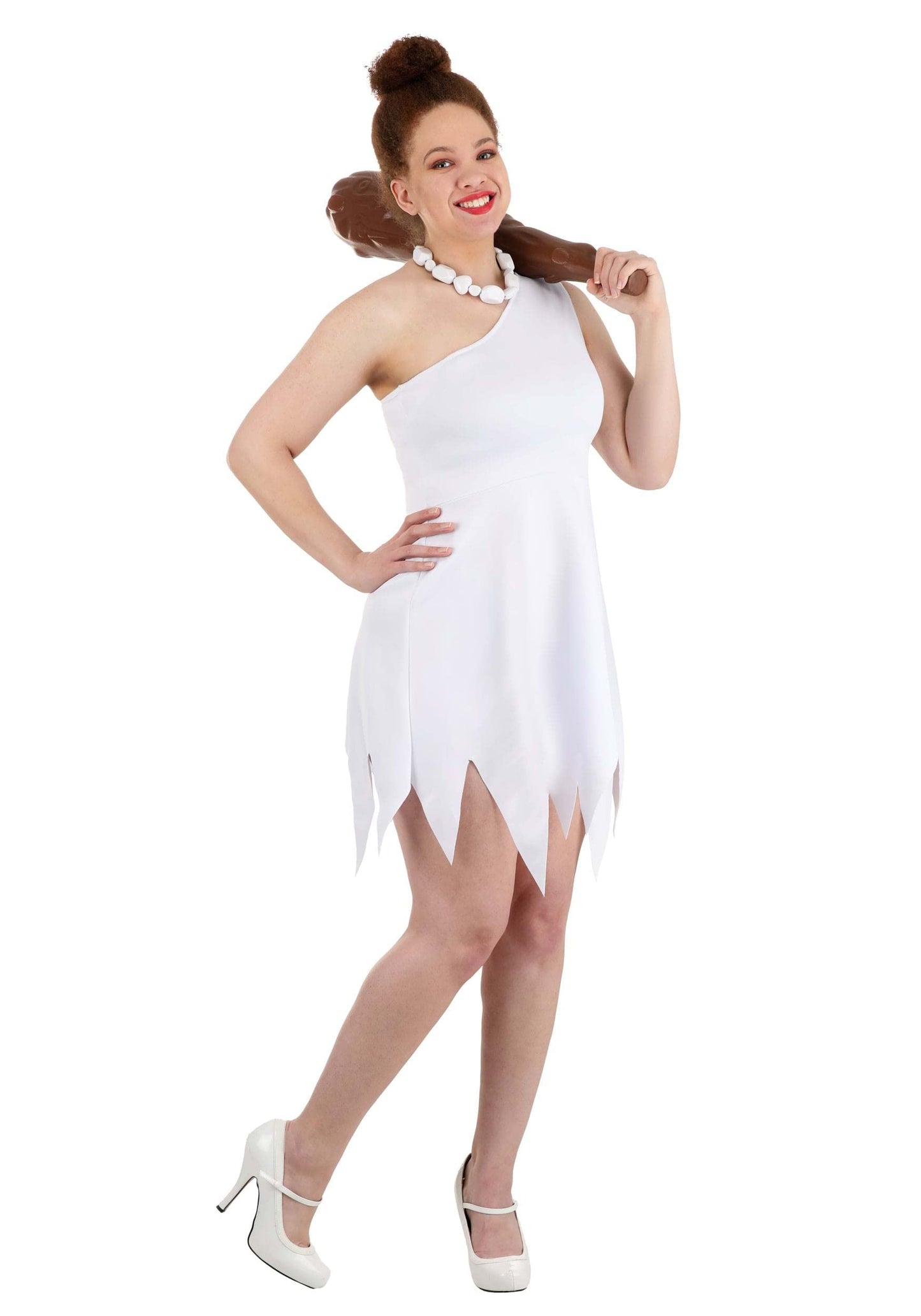 Wilma Costume for Women - Stone Age Character Dress with Accessories