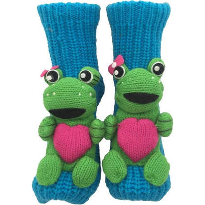 Cute Animal Socks for Women - Plush Long Stocking Socks with 3D Designs A