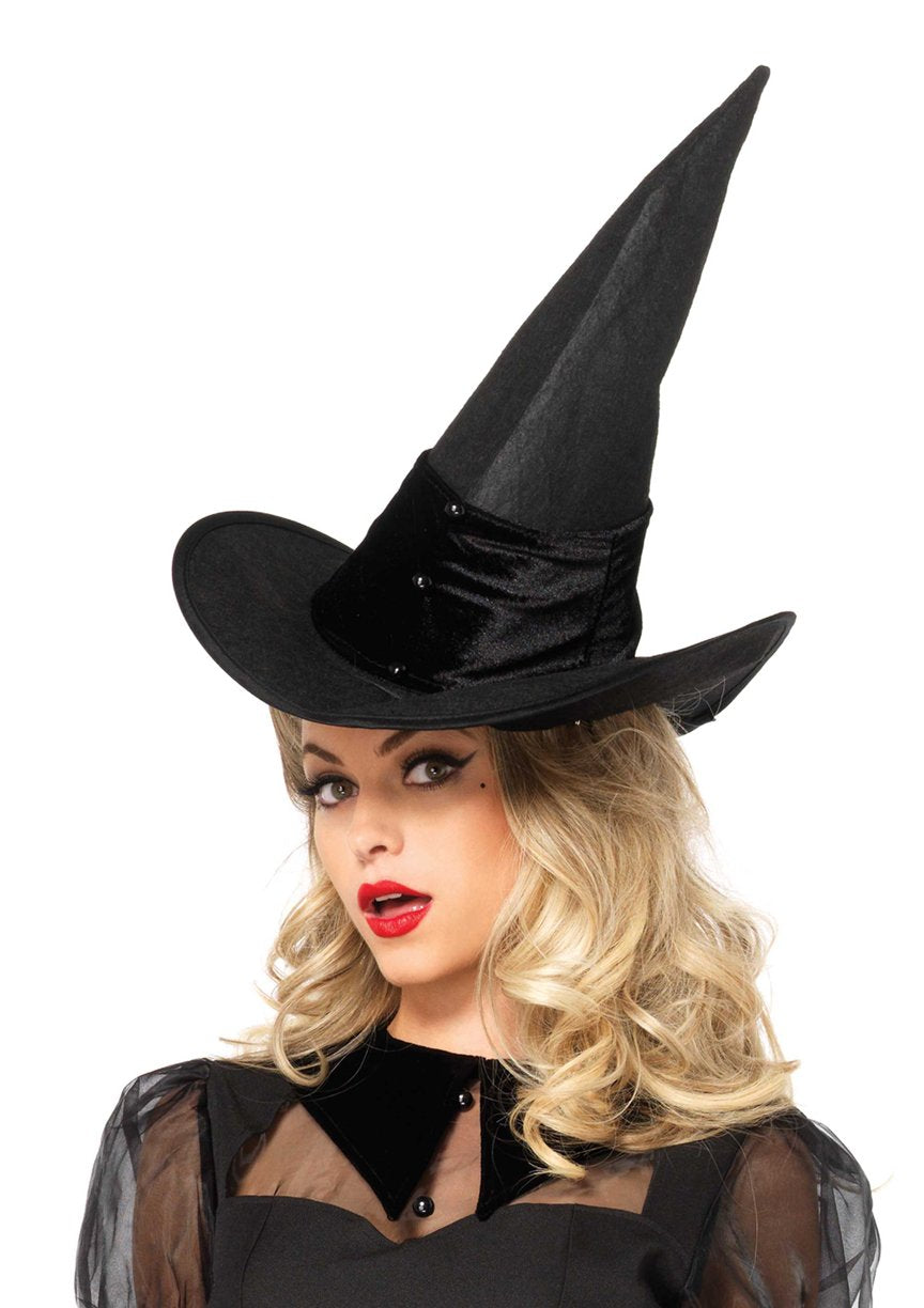 Women's Bewitching Witch Halloween Costume - Pin-Up Style Dress with Hat