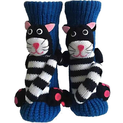 Cute Animal Socks for Women - Plush Long Stocking Socks with 3D Designs I