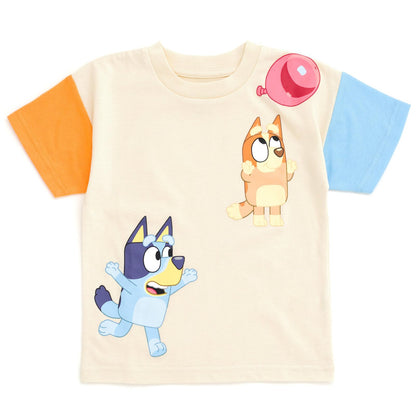 Bluey 3-Piece Kids Outfit Set - T-Shirt, Shorts & Baseball Cap for Toddlers to Big Kids