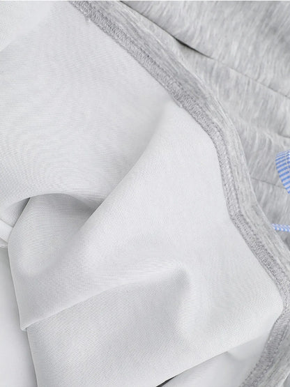 Drawstring Pleated Mini Skirt