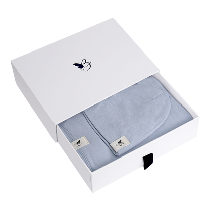 Bebe Bella Blanket & Hat Set Blue 1 Month