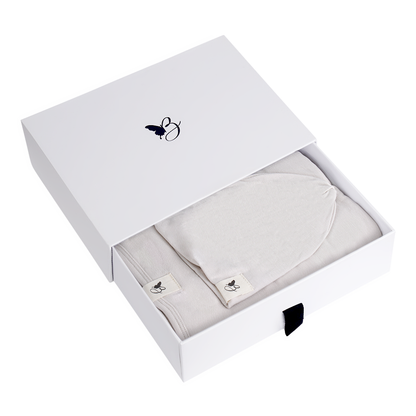 Bebe Bella Blanket & Hat Set Dark Almond 1 Month