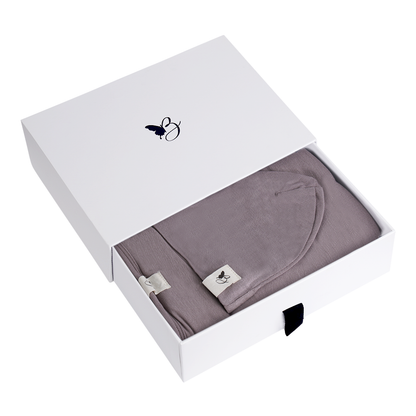 Bebe Bella Blanket & Hat Set Mink 1 Month