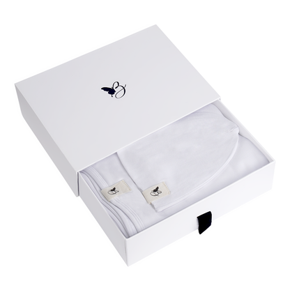 Bebe Bella Blanket & Hat Set White 1 Month