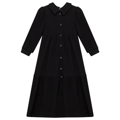 Mini Cable Dress With Collar
