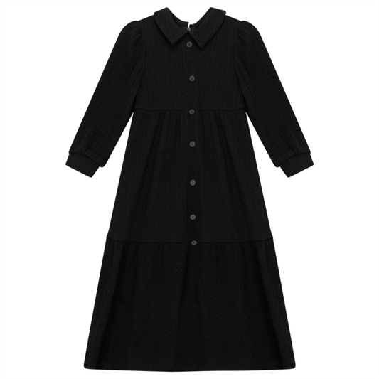 Mini Cable Dress With Collar