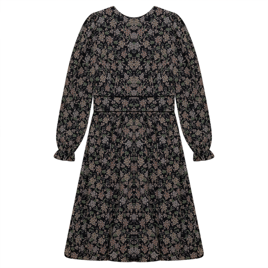 Floral Printed Dress Black Floral