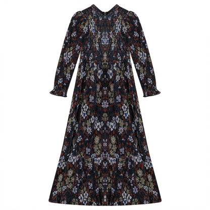 Tone On Tone Dress With Flower Print Floral print