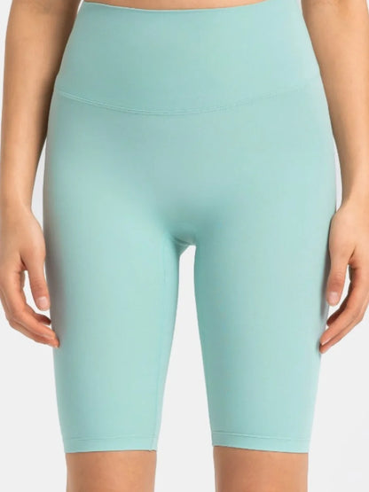 Millennia High Rise Wide Waistband Active Shorts Gum Leaf