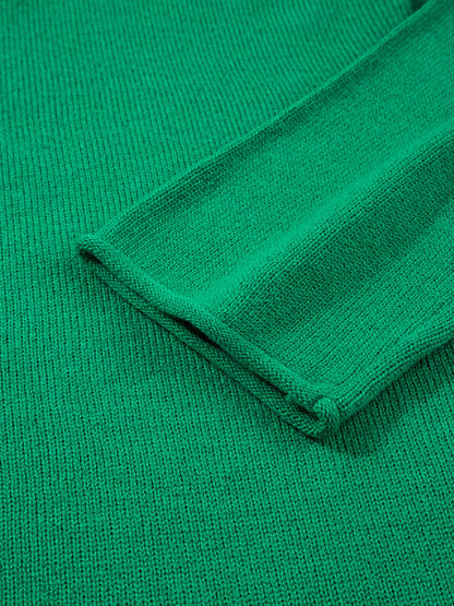 Solid Color Knit Button Drop Shoulder Sweater Cardigan