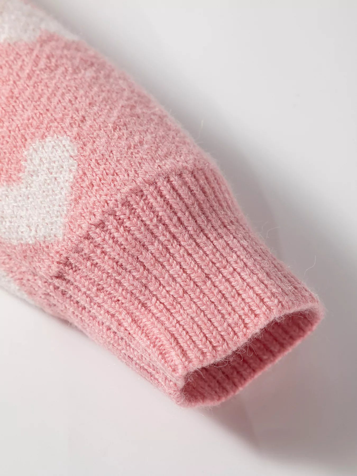 Heart Pattern Button Front Cardigan