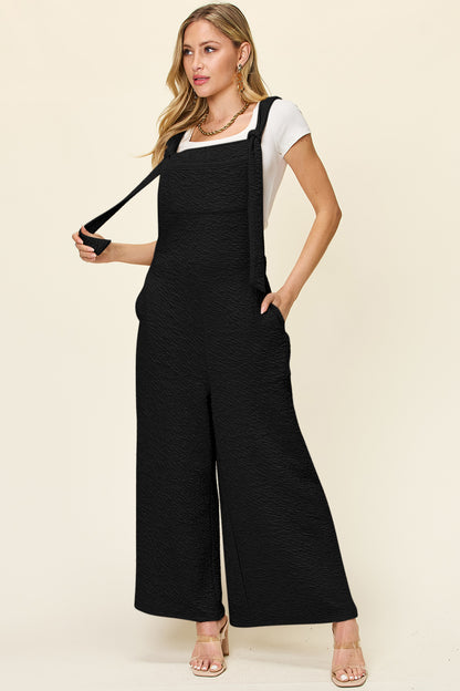 Sleeveless Wide Leg Jumpsuit Black