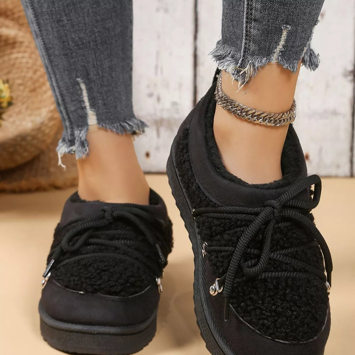 Lace-Up Ankle Boots