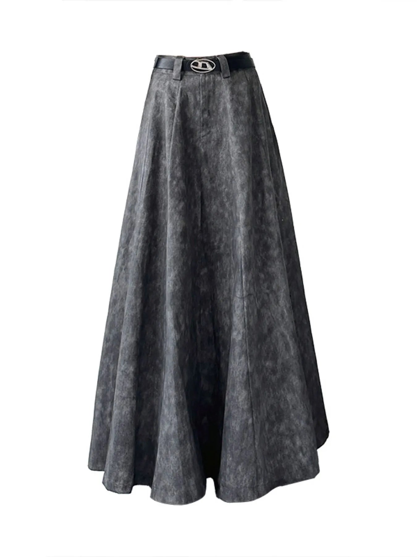 A-Line Maxi Skirt Grey