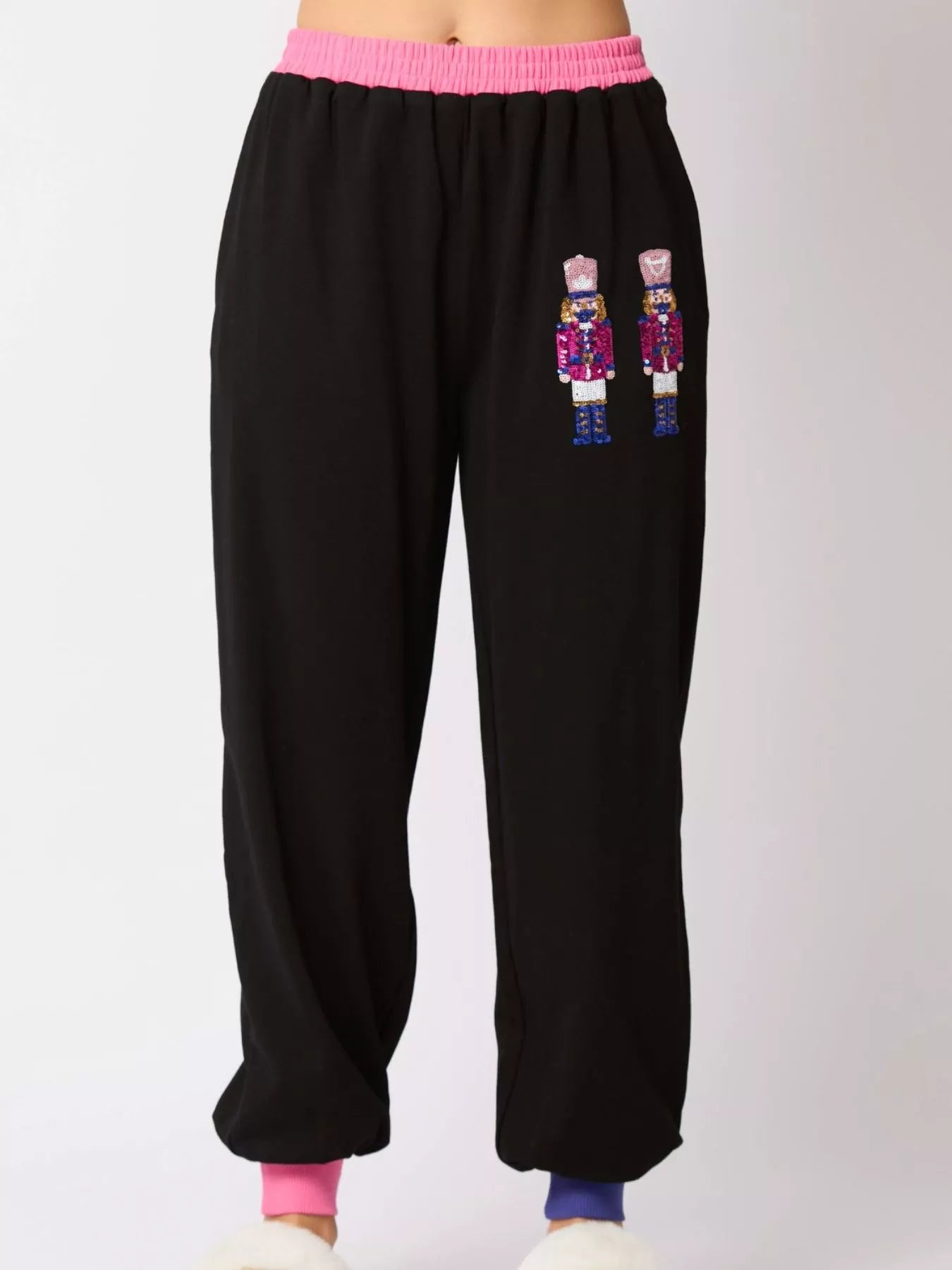Nutcracker Contrast Trim Sweatshirt and Pants Set