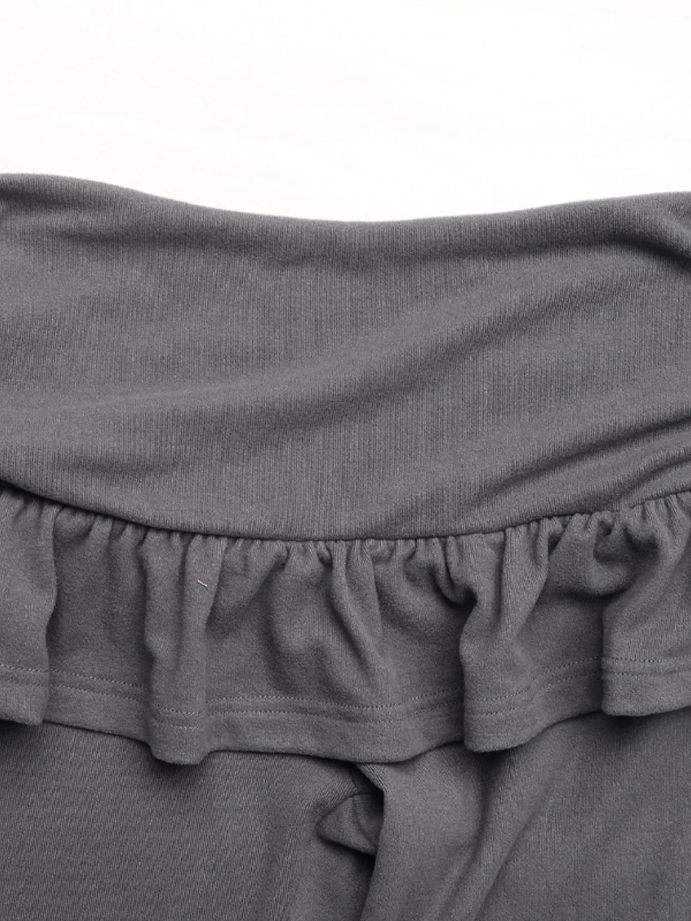 High-Waisted Ruffle Pants