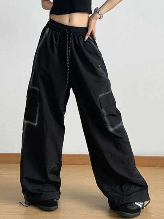 Drawstring Wide Leg Pants