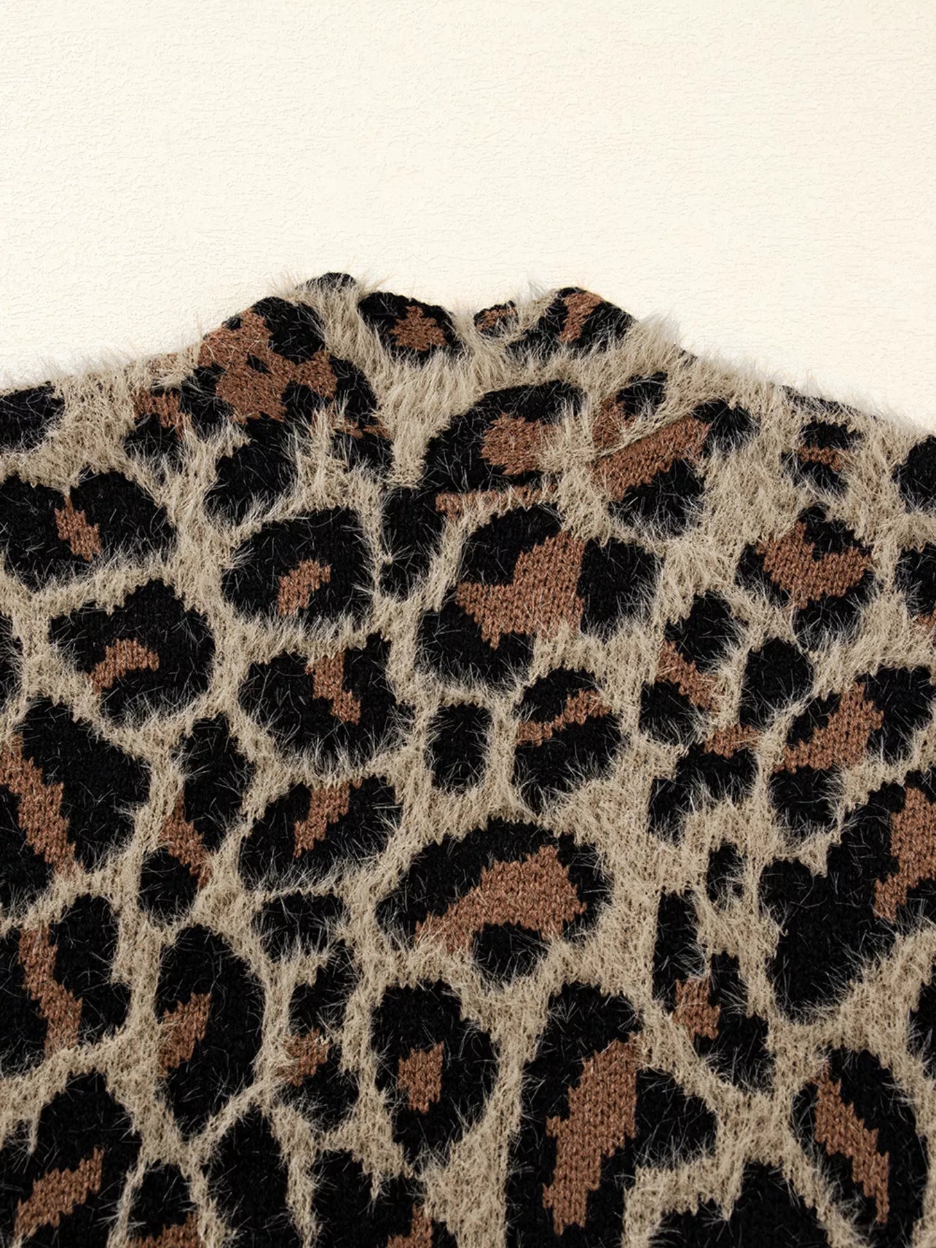Leopard Open Casual Cardigan